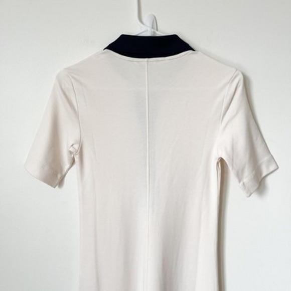 NEW AYR The Scout Seashell Midi Dress XS Collared Coastal Quiet Luxury Nautical - Picture 9 of 14